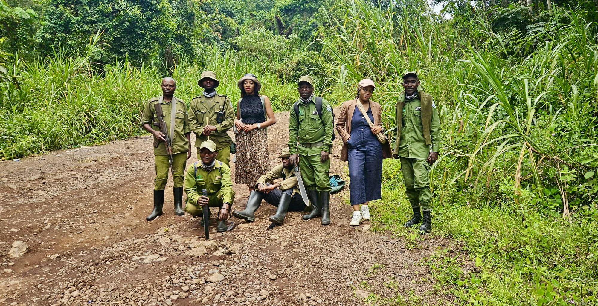 CAF Foundation team in the Congo forest
